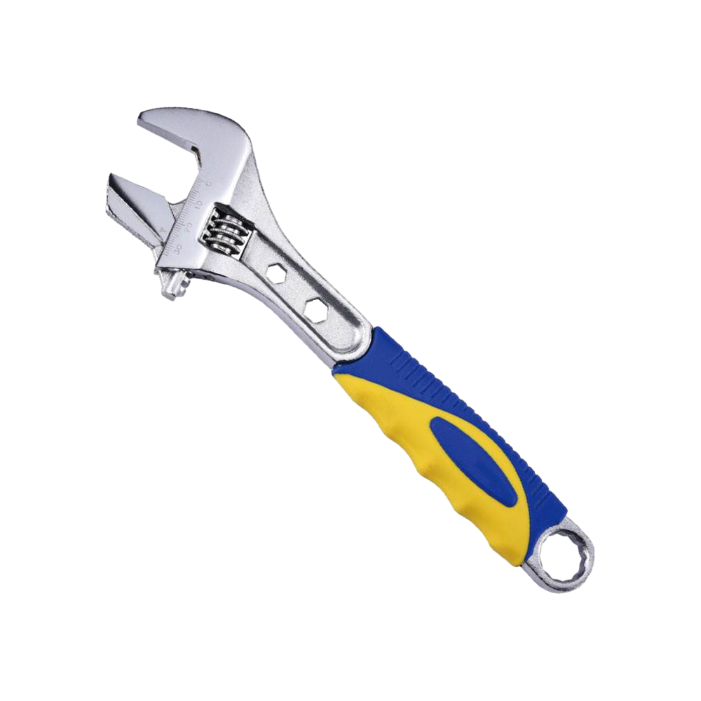 Dual-purpose malaking bukas na adjustable wrench para sa trabaho sa pipe